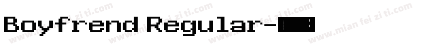 Boyfrend Regular字体转换